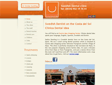 Tablet Screenshot of clinicadentalidea.com